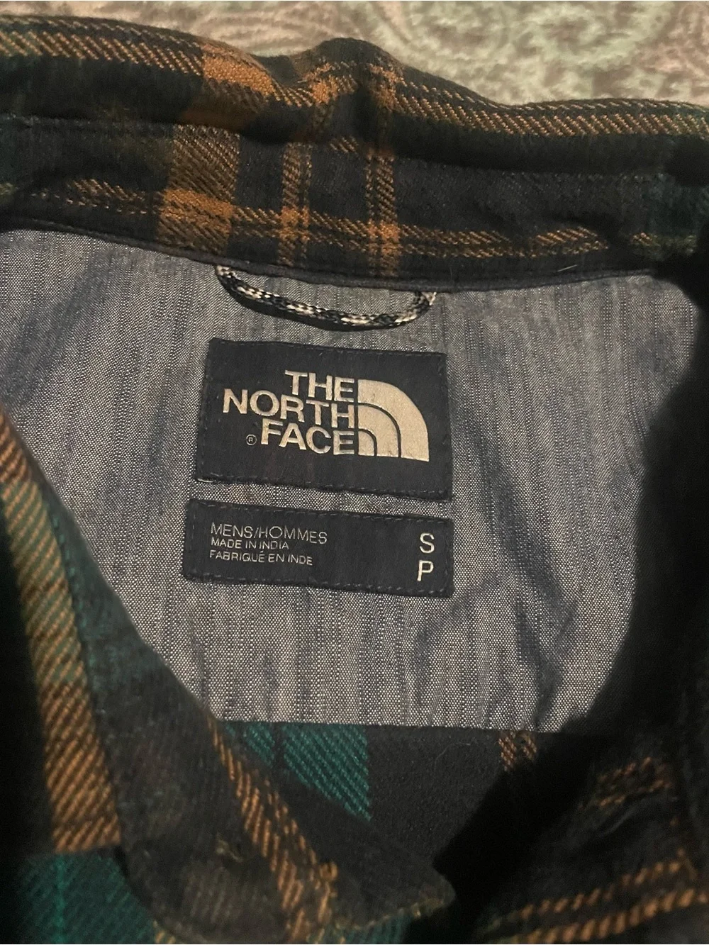 Men’s Small North Face flannel shirt